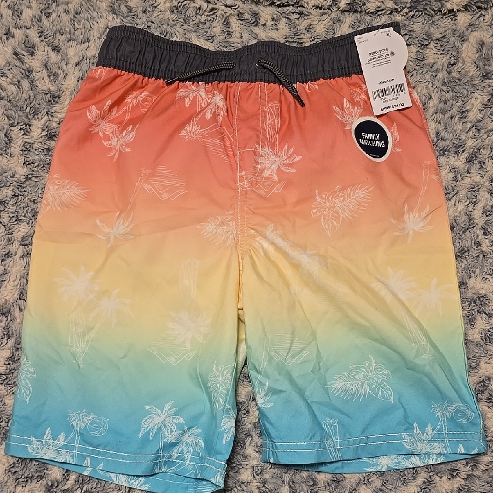 Colorful Gradient Swim Shorts